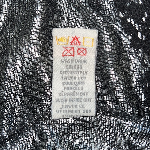 Black/Silver Lace Camisole/Tank - Picture 6 of 6